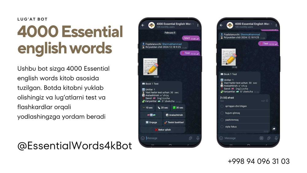 Telegram Bot Yasash | Sayt Yaratish | Online Do‘kon | Mobil Ilova