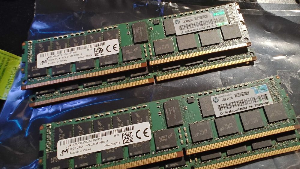 Memorii ram server Samsung, Micron, ddr4 SK Hynix ECC kit 64gb 4*16 2133mhz