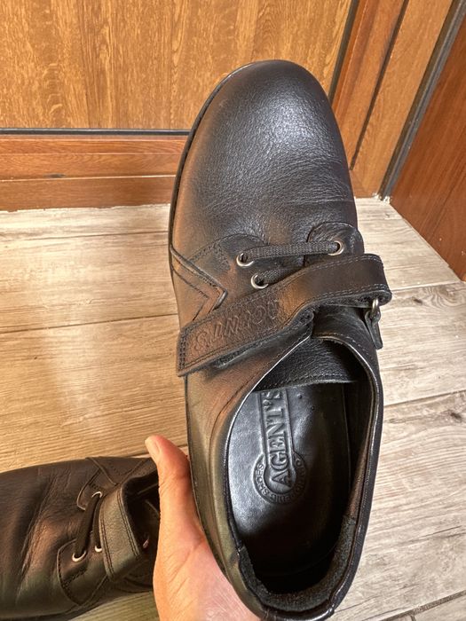 Туфли кожаные школьные