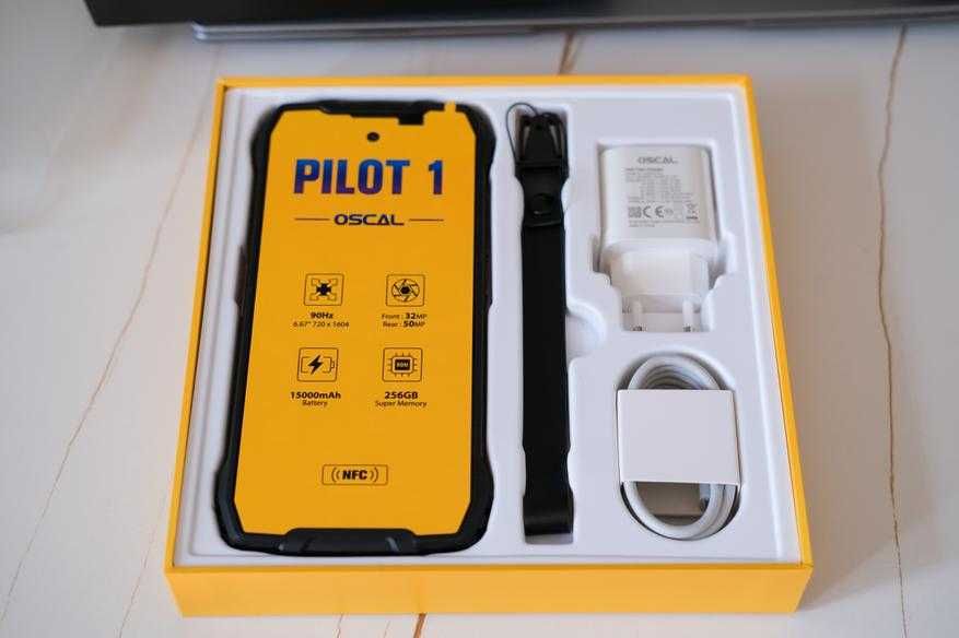 OSCAL Pilot 1 18GB RAM 256GB ROM, 15000 mAh с IP68 защита