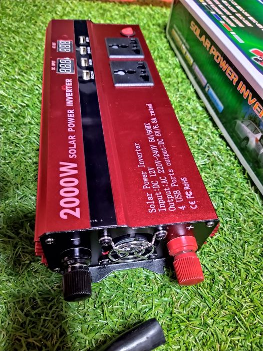 Invertor solar 12V 2000W ,USB, 220v Prize acumulator panou fotovoltaic