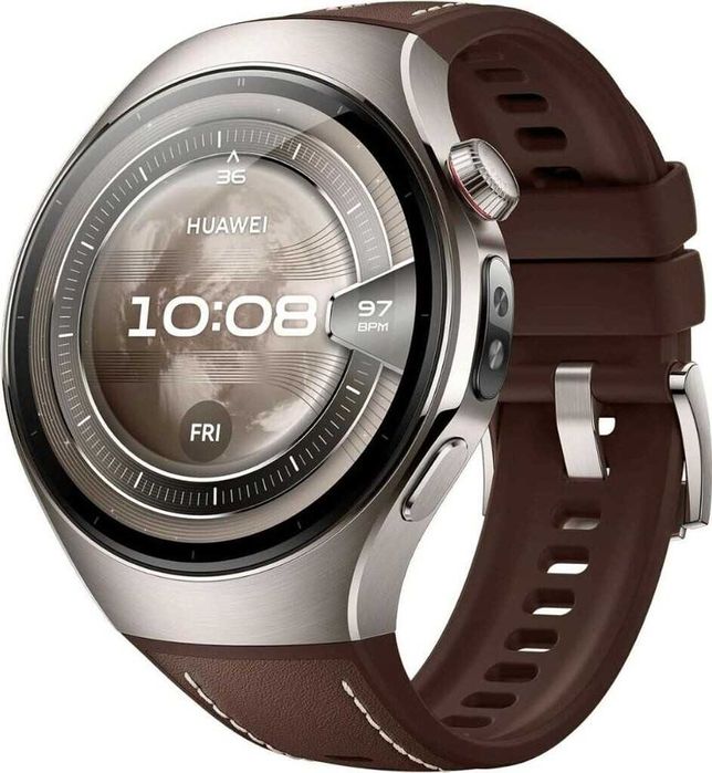 НОВ! Huawei Watch 5 46mm Brown Strap 2г. Гаранция!