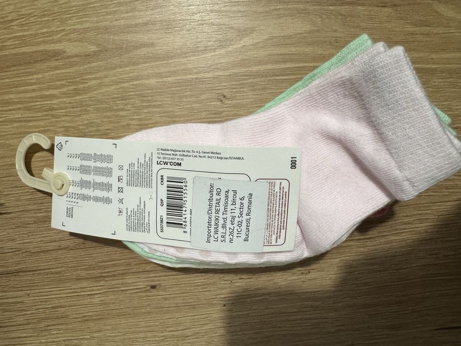 Set 5 perechi sosete fata marimea 22-24