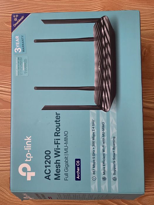 TP-Link Archer C6 (AC1200) - Високоскоростен Двубандов Wi-Fi Рутер