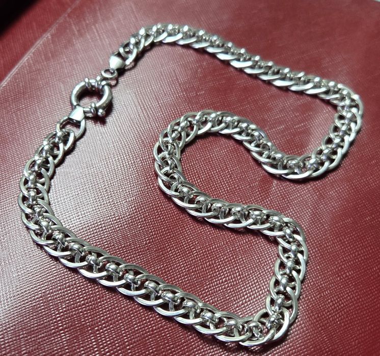 Сребърен синджир 68.68гр /52см