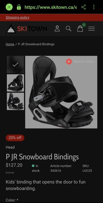 Legaturi snowboard Head P JR