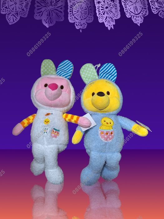 Плюшена играчка Мечо Пух и Прасчо, Плюшена играчка Мики и Мини Маус