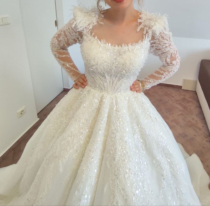 Rochie de mireasă stil arabesc, de poveste