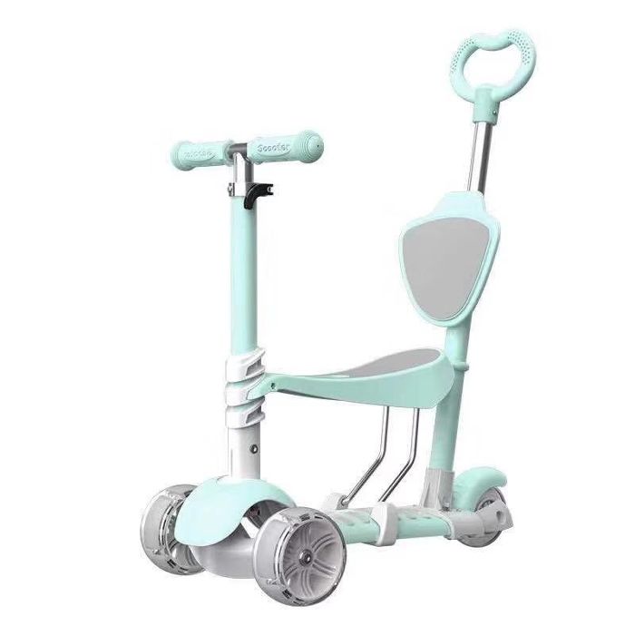 Tricicleta/Trotineta cu maner Kota Baby Verde cod KB9-3
