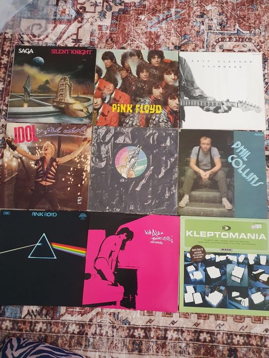 Discuri vinil Fleetwood Mac Dire Stratis Chris Rea Pet Shop Boys  Kim Wilde Pink Floyd  Billy Idol  Phil Collins  Van Halen Kate Bush  Sade, Bollywood