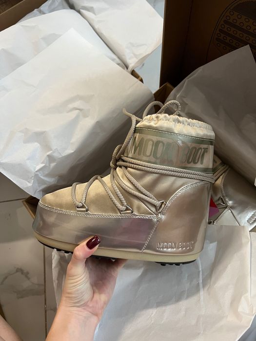 Зимние ботинки стильные moon boot на морозы