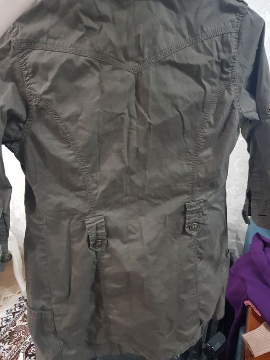 Рубашка-трэнч женская хаки цвет 44р