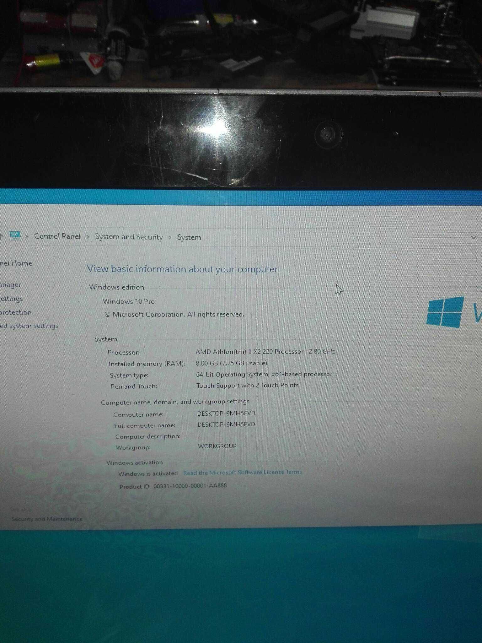Packard Bell ONE TWO L5351 AIO PC-24 inci- 8gb RAM 320GB HDD-WIN 10 ...