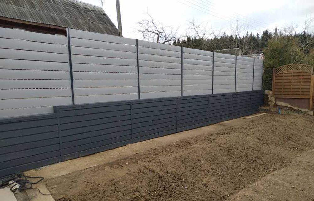 Ограда, Оградни пана от  ламарина тип щора, щори. ИЗРАБОТКА И МОНТАЖ