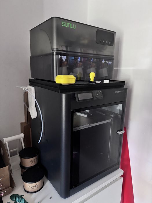 Bambu Lab P1S Combo + Sistem SUNLU încălzire/dezumidificare filament