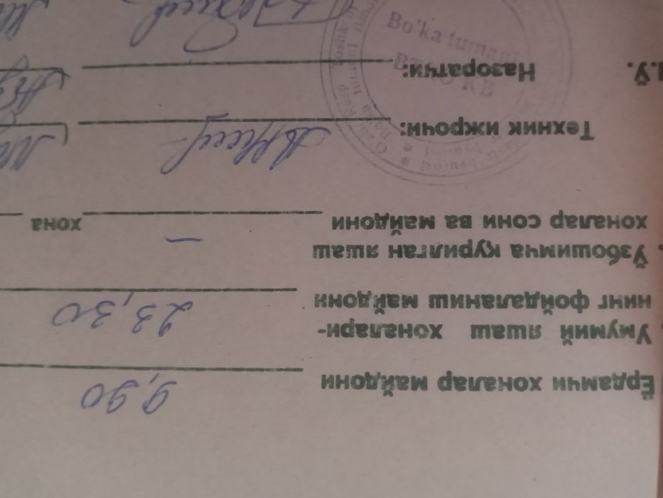 1 xona dom 1-maktab orqasida Toshkent viloyati Bo‘ka tumani KAMI Bor