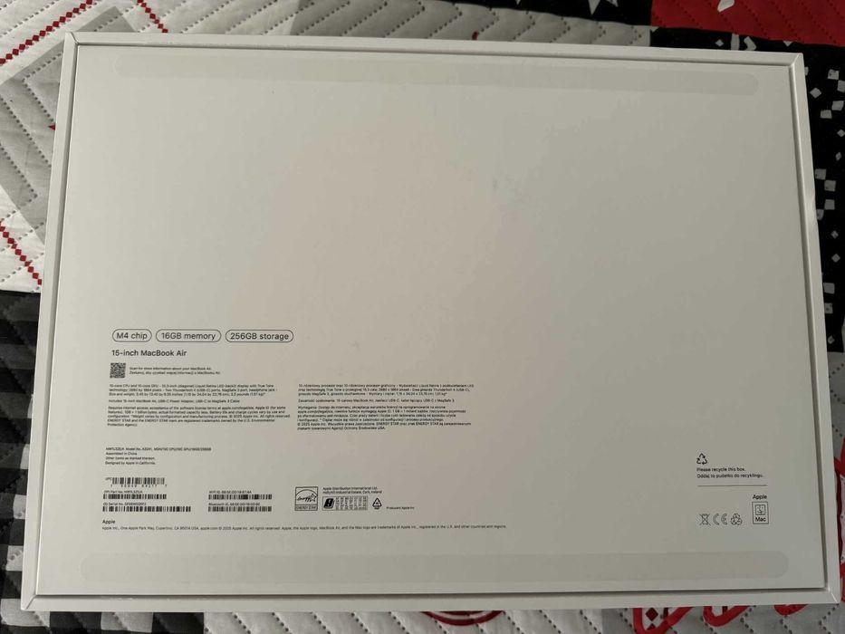 Macbook 15 Air M4 256GB