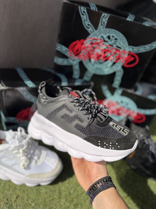 Adidasi Versace Chain Reaction / Medusa / Premium / Full box
