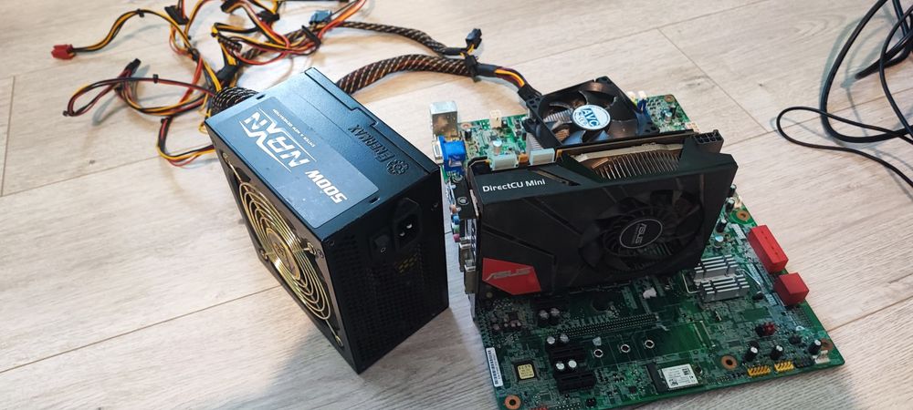 Kit placa de baza +procesor + sursa + video