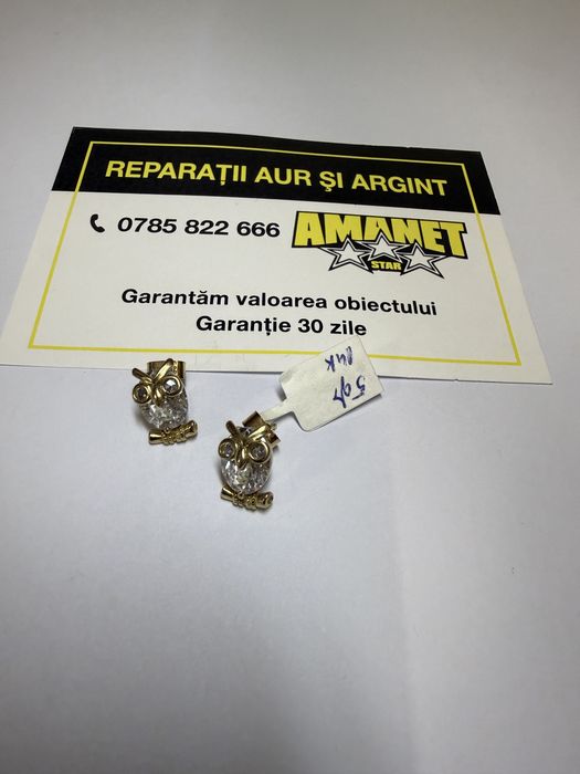 Cercei bufnite (vl) star amanet