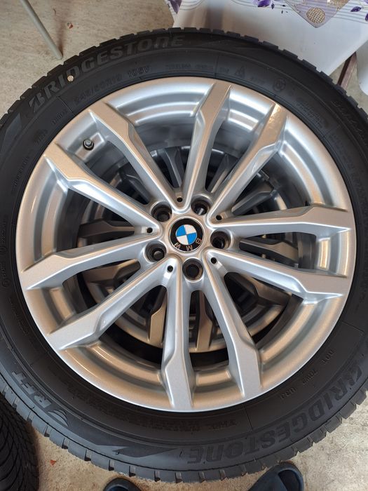Jante BMW  X3  X4  R19" G01  G02  Seria 5 G30 5x112 cu anvelope Brigdestone RFT 245/50/19 DOT5122