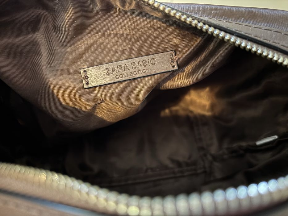 Сумка ZARA с деревянными ручками