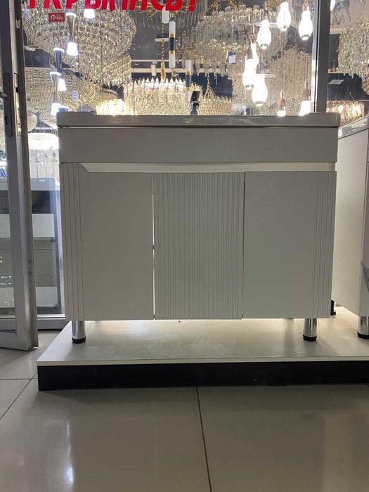 АКЦИЯ! Тумба для ванной с умывальником 100 см / Со склада