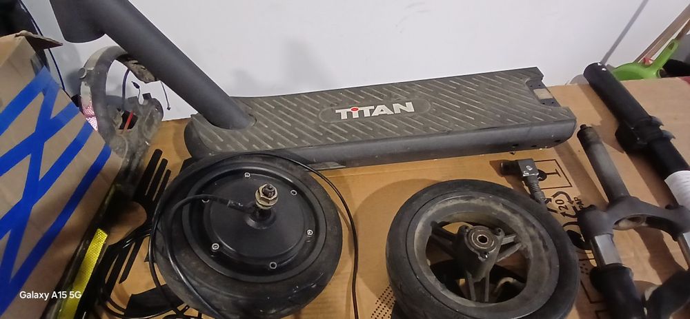 Piese second  trotineta electrica Myria Titan, baterie, roata, furca