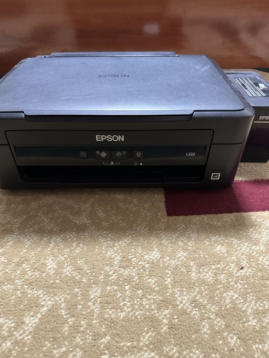 Цветной принтер / МФУ 3 в 1 EPSON L222 с СНПЧ.