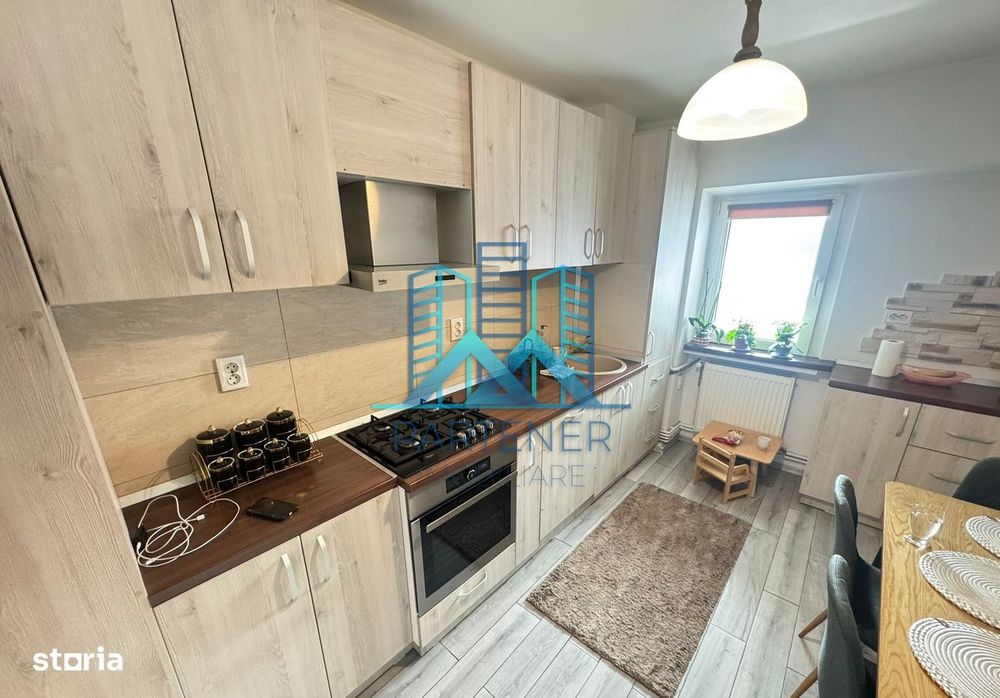 Apartament 3 camere, etaj 1, 84 mp, renovat,CUG,mobilat+utilat complet