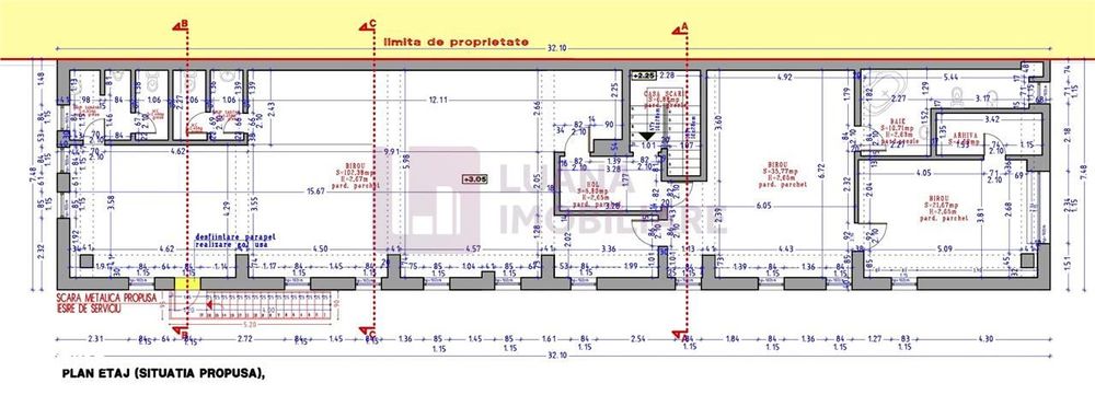 Spatiu de birouri 194 mp | 5 parcari private | curte | Scoala de Inot