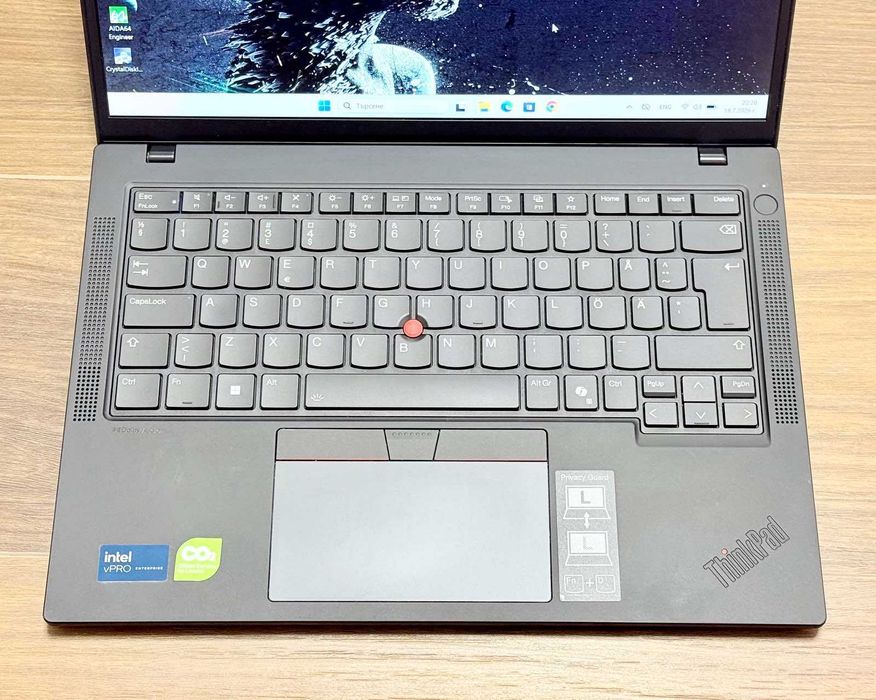 Lenovo ThinkPad T14 Gen 5 / Core Ultra 7 165U / 32GB DDR5 / 512GB SSD / 14″ FHD+ Touchscreen /Гаранция - 12м.