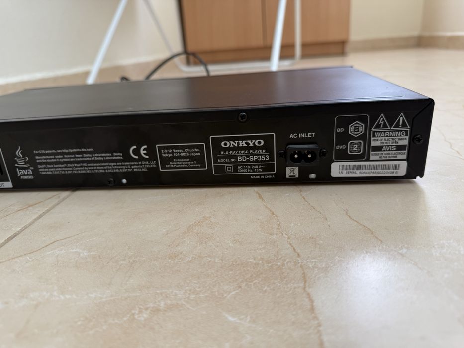 Onkyo BD-SP353 Blu-Ray disk player