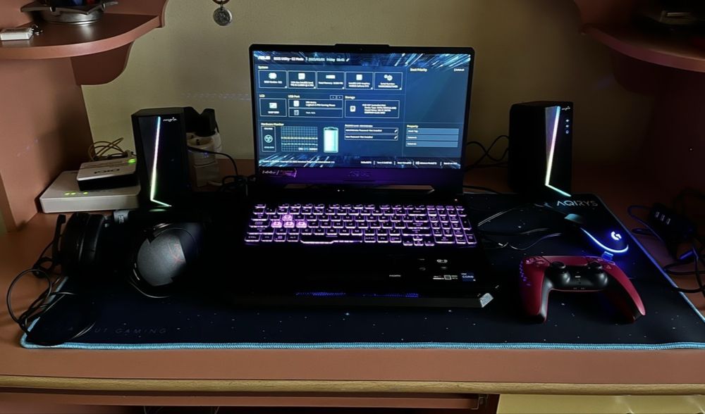Laptop asus tuf gaming + setup