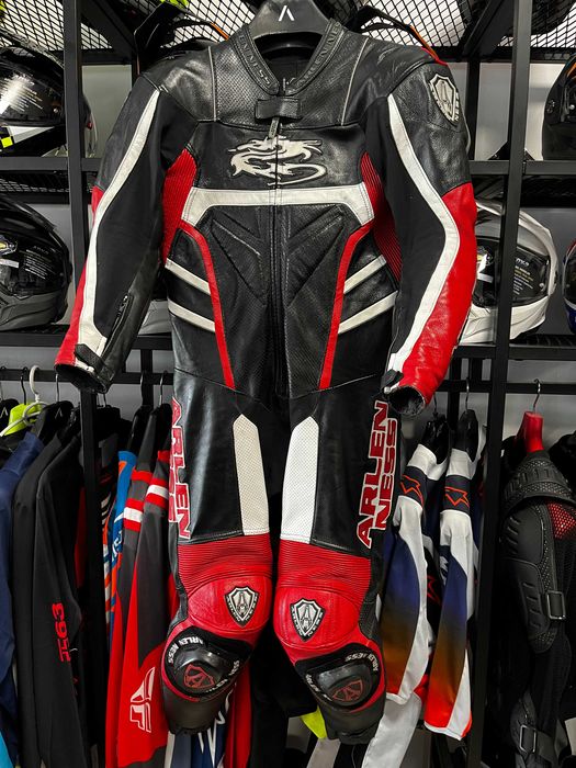 Кожен мото екип ARLEN NESS DRAGON  Vented,размер 50-M,голяма гърбица