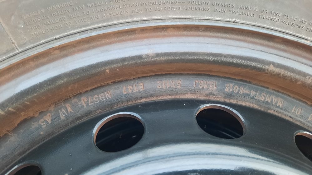 Железни джанти 5х112 VW 15 ки със зимни гуми