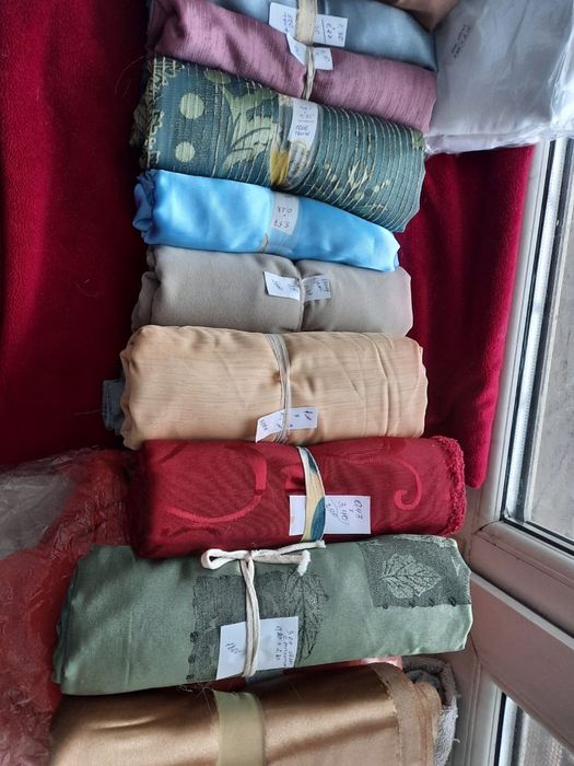 Остатки портьерной ткани для пэчворка