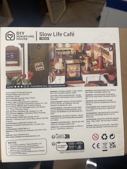 Set in miniatura | Slow life café | Nou, desigilat