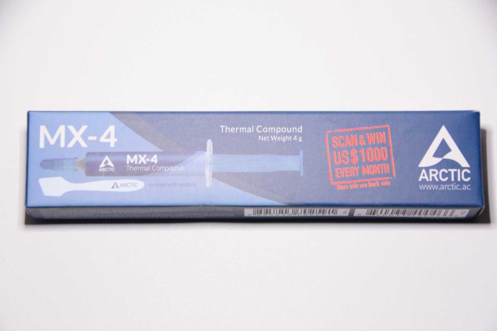 Термопаста Arctic MX-4 фасовка по 4 грамма, 8 грамм и 20 грамм.