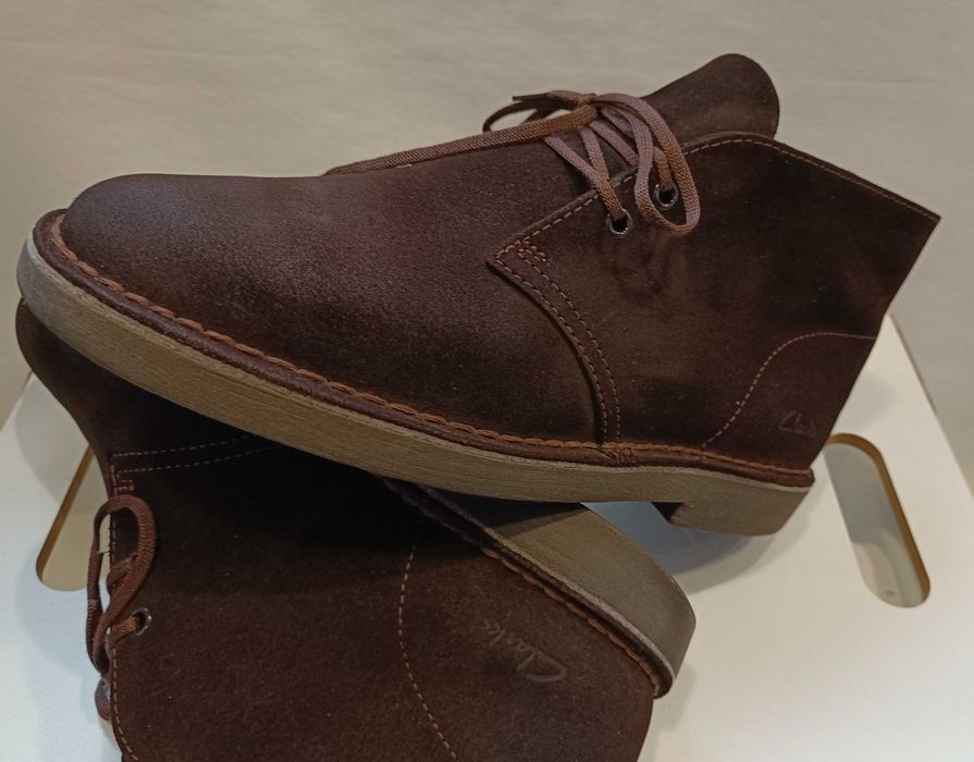 Ghete chukka 41 premium Clarks NOI piele naturala moale