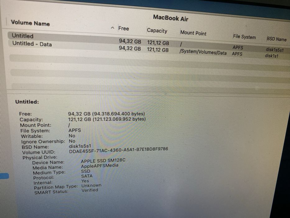 Vand apple mac book air