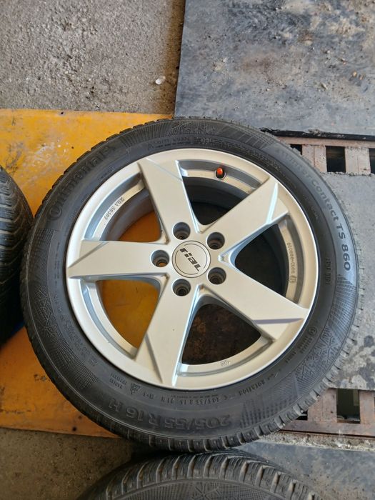 Jante aliaj RIAL STARE CA NOI , R16 , 5x112 , 7Jx16H2 , ET35  ,echipate cu anvelope de IARNĂ  205/55/R16 CONTINENTAL DOT 2019