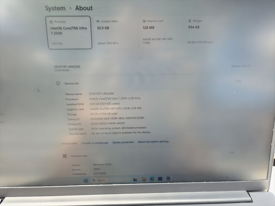 Лаптоп Lenovo ThinkPad E16 Gen 3 / Core Ultra 7 / 32 GB DDR5