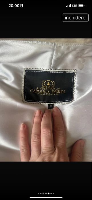 Vesta blana naturala carolina