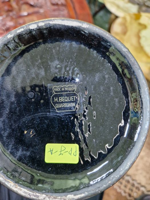 Чифт Уникални антикварни белгийски порцеланови урни H.BEQUET