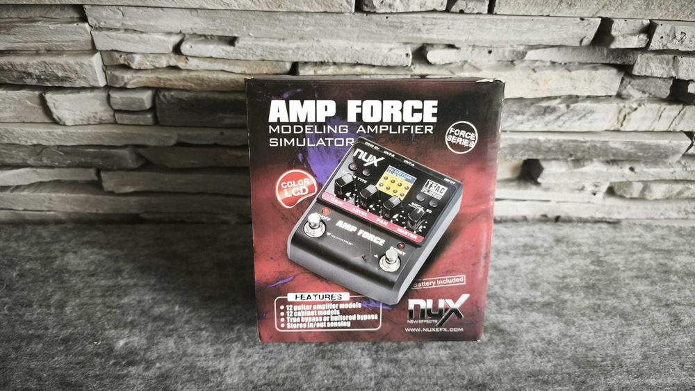 NUX AMP Force – Pedală digitală Amp Modelling / Cabinet Simulator / Boost pentru chitară electrică – În cutia originală