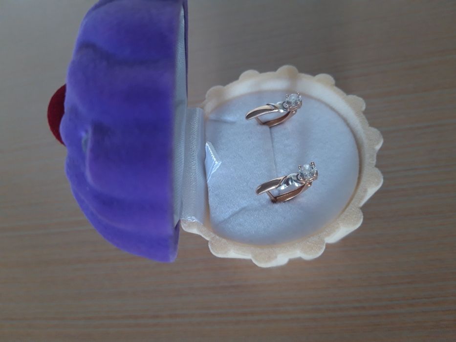 Детские серьги 585 золото