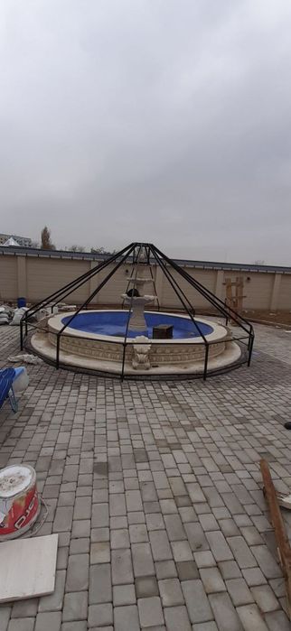 Баннер тент банер бассейн закрыт навес установка