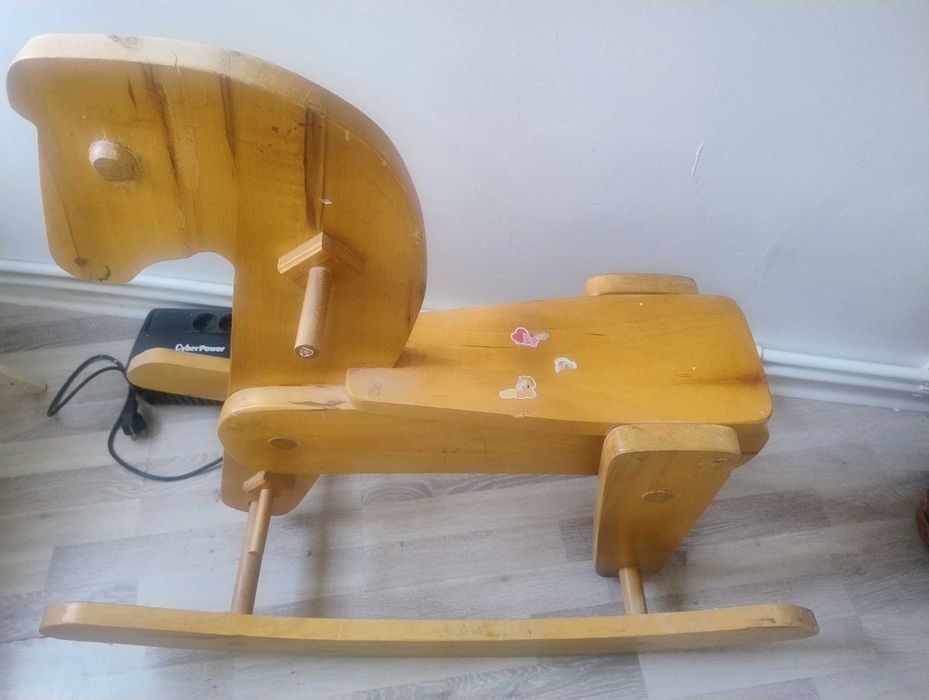 Balansoar copii/ calut de lemn-morel Dedeman