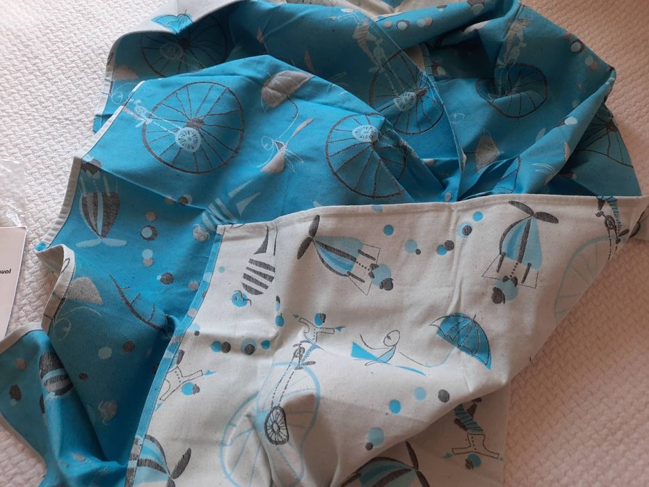 Тъкан слинг за бебе Natibaby Circus - памук и коноп размер 5, нов